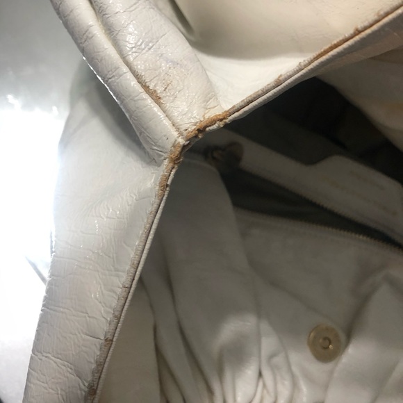 Stella McCartney XL Hobo Bag White Vegan Leather Oversized Designer - Picture 11 of 14